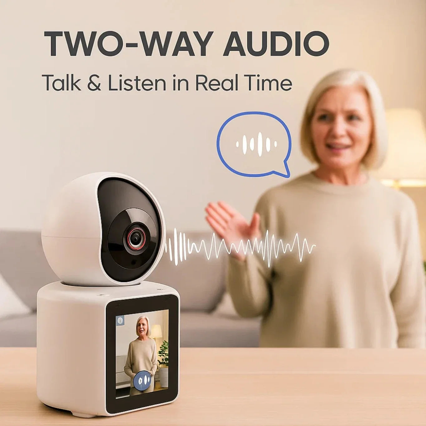 Smarthome 4 MP UHD Supercam Ultra Easy Single Click Video calling wifi security camera