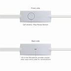 Original wired in-ear headphones that are similar to the earphones Hands-free stereo deep bass headphone with built-in microphone, call answer/end button, and 3.5mm Aux audio jack (YS6, White)