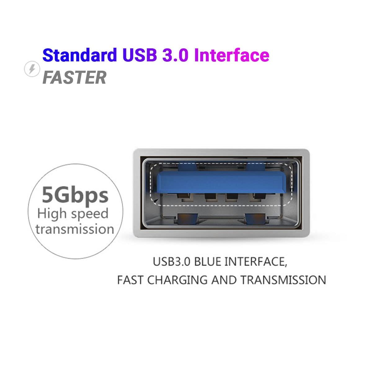 Random; USB Type A Female 3.0 to Micro OTG (Multicolor)