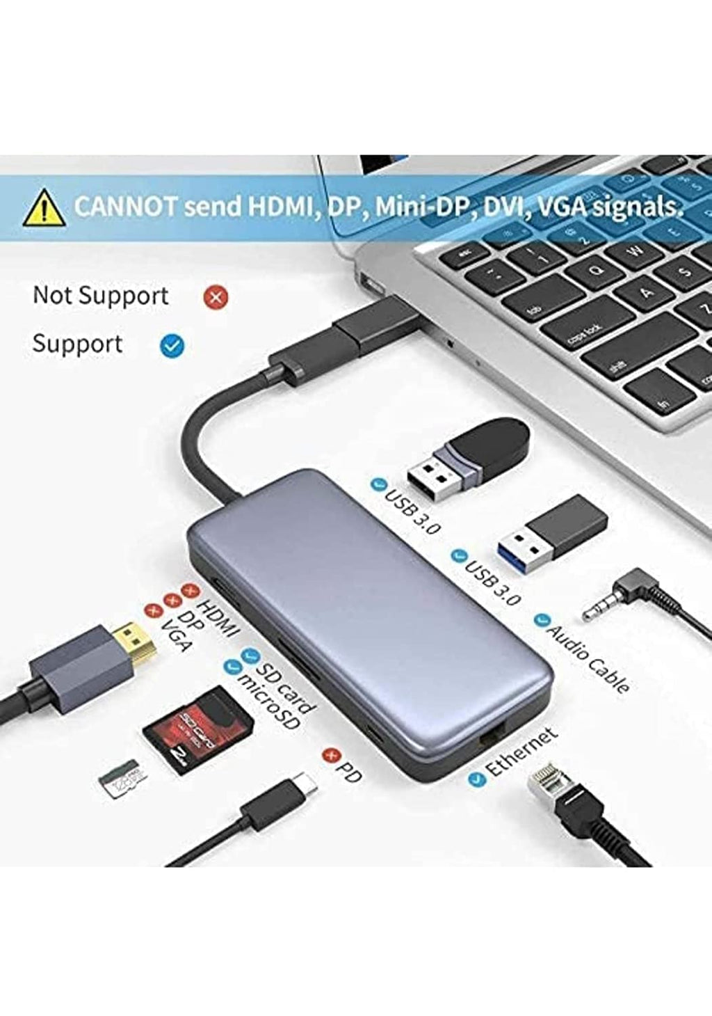 USB 3.0 Male to USB 3.1 Type C Female Connector Converte SB Type C USB 3.1 Type-c Adapter (Silver, Compatible with Mobile)