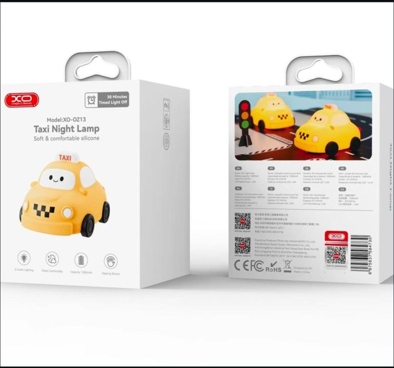 XO Taxi Night Lamp, Soft & Comfortable Silicone
