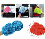 Microfiber Wash Mitt Gloves with Two Sides