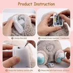 P SQUARE Breathing Sensory Sleep Glowing Music Lights Rhythmic Soft Teddy Toy