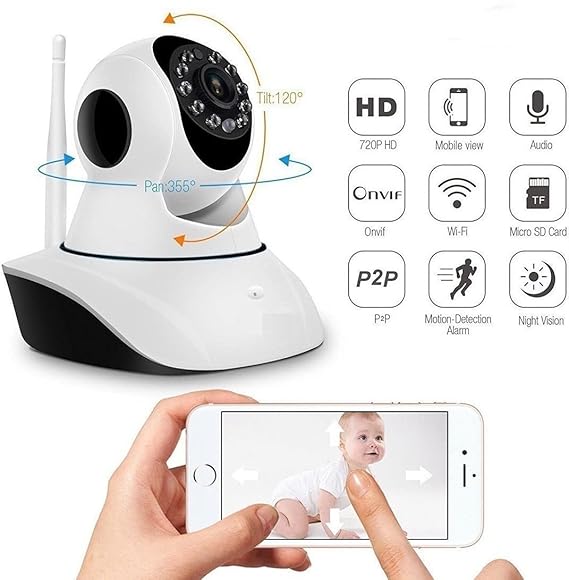 Wise wear Camera with 2-Way Audio with Double Antenna