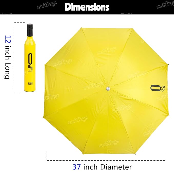 Rain, windproof, and sun protection umbrella in a bottle case box for men, women, girls, and children