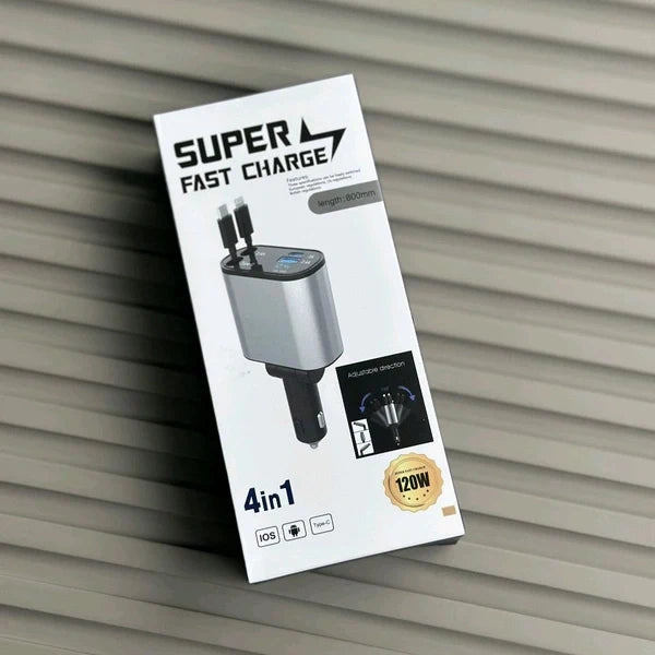 120W Super Fast Charging Car Adapter