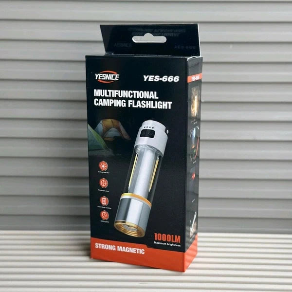 Yesnice YES-666 Multifunctional Camping Flashlight LED Emergency Torch Light for Long Distance