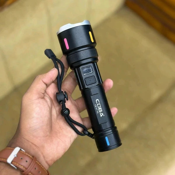 COBA TG 2000M Super Bright LED Flashlight Long Range Tactical Torch (with Carry Box)