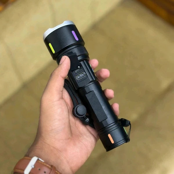 COBA TG 2000M Super Bright LED Flashlight Long Range Tactical Torch (with Carry Box)