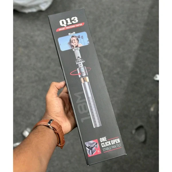 Q13 Smart Tracking Tripod – Auto Face Follow | One-Click Open