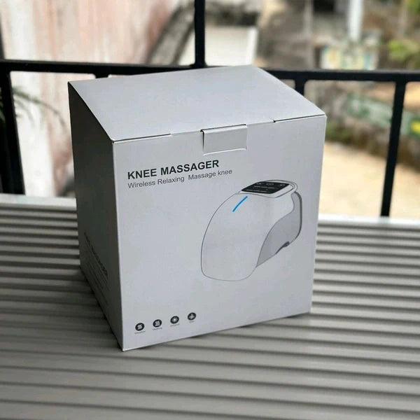 Electric Knee Massager with Heat & Vibration | Wireless Rechargeable Knee Pain Relief Device