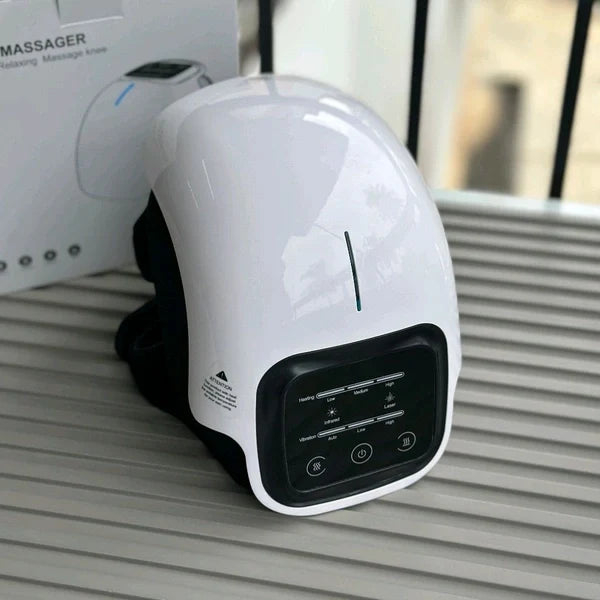 Electric Knee Massager with Heat & Vibration | Wireless Rechargeable Knee Pain Relief Device