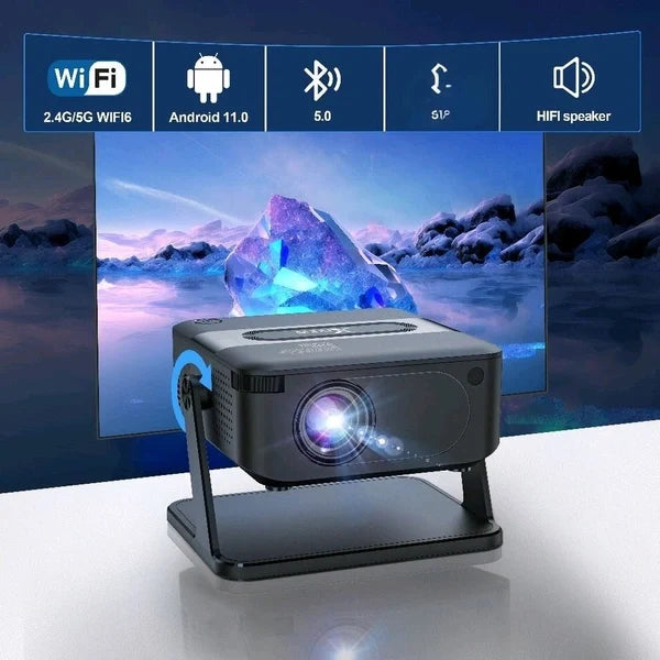 Xnano Mini Portable Projector 4K Support | HDMI Home Cinema Projector | Compact & Adjustable