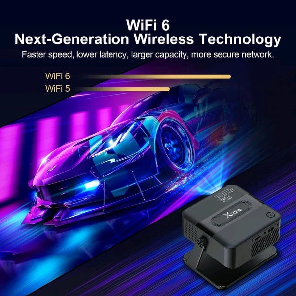 Xnano Mini Portable Projector 4K Support | HDMI Home Cinema Projector | Compact & Adjustable
