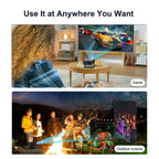 Xnano Mini Portable Projector 4K Support | HDMI Home Cinema Projector | Compact & Adjustable