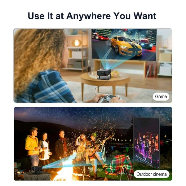 Xnano Mini Portable Projector 4K Support | HDMI Home Cinema Projector | Compact & Adjustable