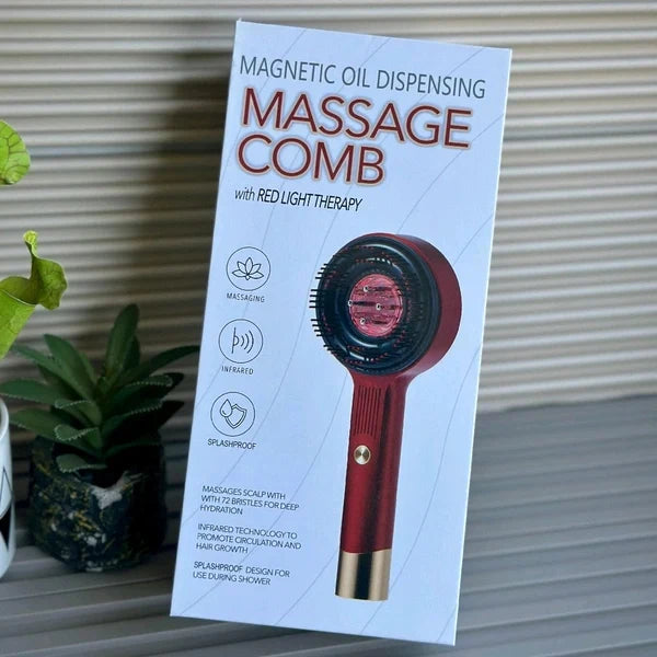Electric Scalp Massage Comb – With Vibration & LED Therapy (Pack Of 1)