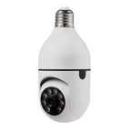 Smart WiFi Bulb Security Camera | 360° Panoramic View | Night Vision | Motion Detection | Two-Way Audio | CCTV