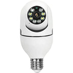Smart WiFi Bulb Security Camera | 360° Panoramic View | Night Vision | Motion Detection | Two-Way Audio | CCTV