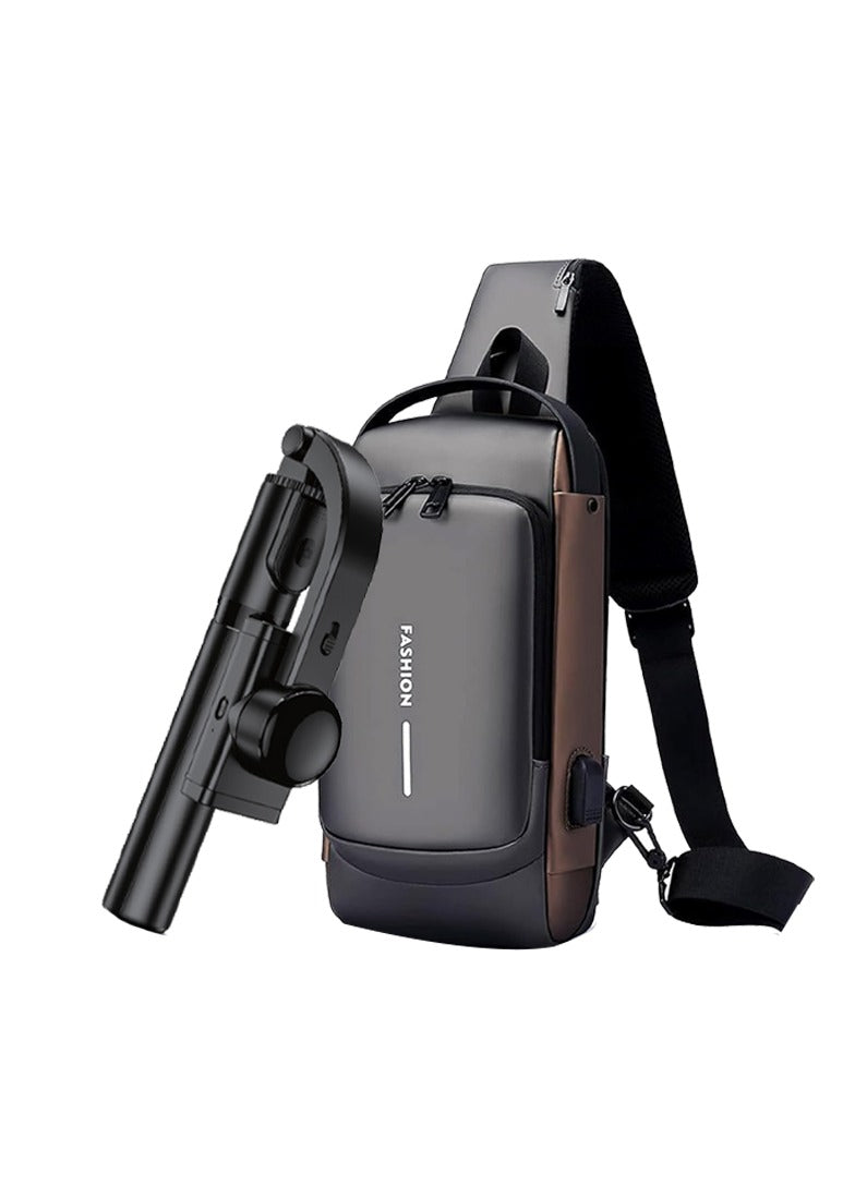 3-in-1 Gimbal Stabilizer & Fashion Sling mini travel bag Combo