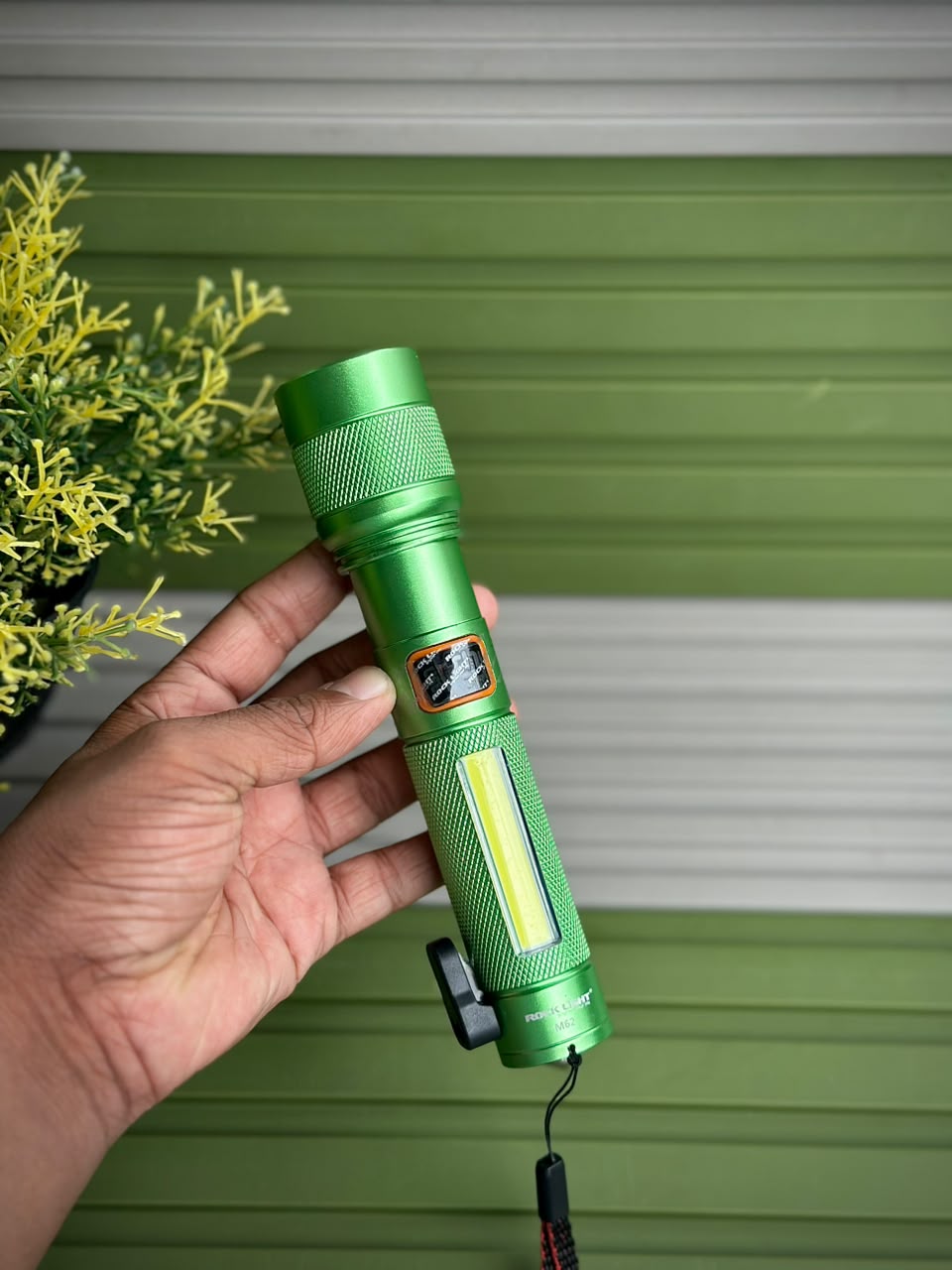 ROCK LIGHT M62 High-Power Rechargeable LED Torch Light with Type-C Charging Cable & Carrying Case – 1500mAh