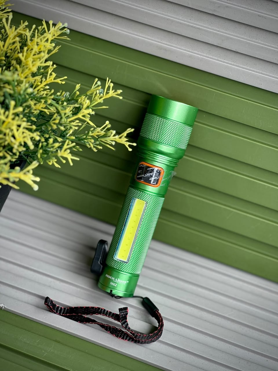 ROCK LIGHT M62 High-Power Rechargeable LED Torch Light with Type-C Charging Cable & Carrying Case – 1500mAh