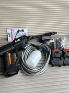 MZ 48Vf Portable Carwasher |  WaterGun – Dual Battery High-Pressure Washer with Foam Bottle & Multi Nozzle Set
