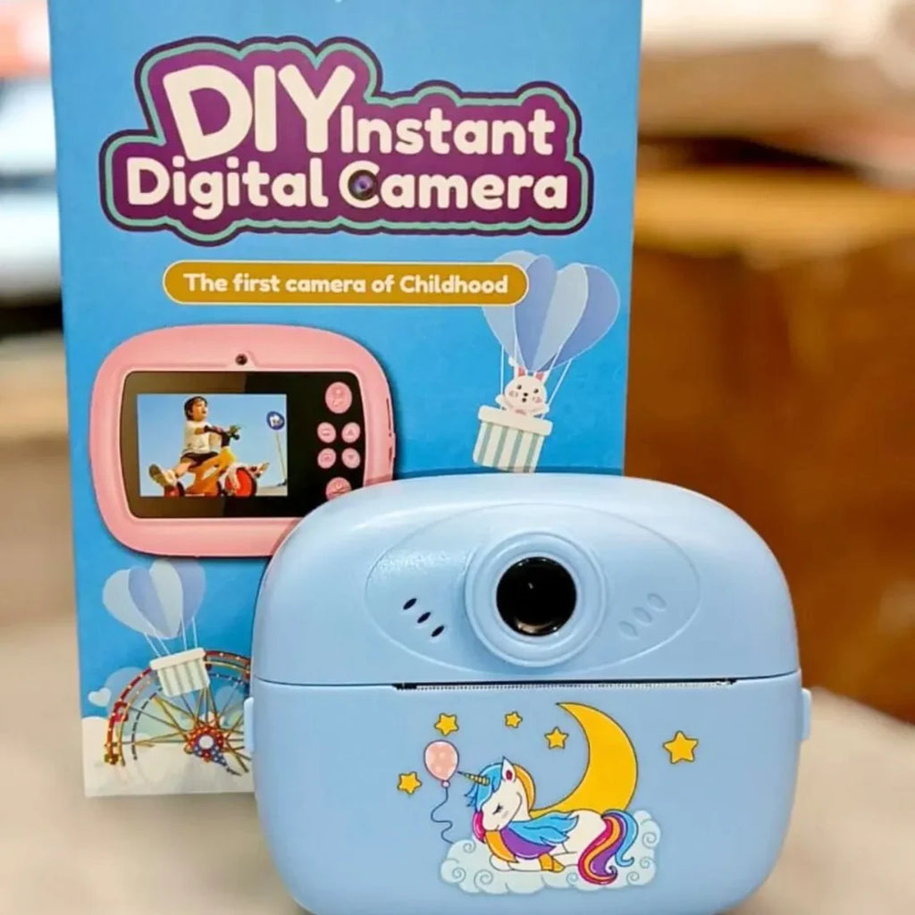 Case Creation Kids Instant Print Camera Video with Games, Thermal Printer, 2 Print Rolls, USB Charging, 48MP Children Digital Camera, Gift for Boys & Girls Age 3–16