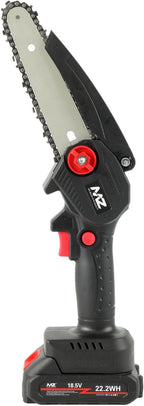 MZ CS72 (PORTABLE MINI CHAINSAW) Multipurpose Electric Efficient Cutting Tool with 15.24 cm Guide Bar & 1200mAh Battery Cordless Chainsaw