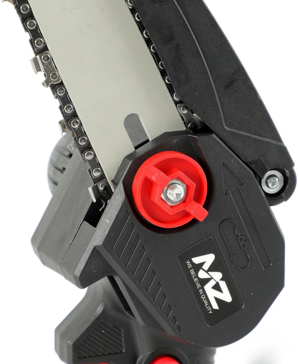MZ CS72 (PORTABLE MINI CHAINSAW) Multipurpose Electric Efficient Cutting Tool with 15.24 cm Guide Bar & 1200mAh Battery Cordless Chainsaw